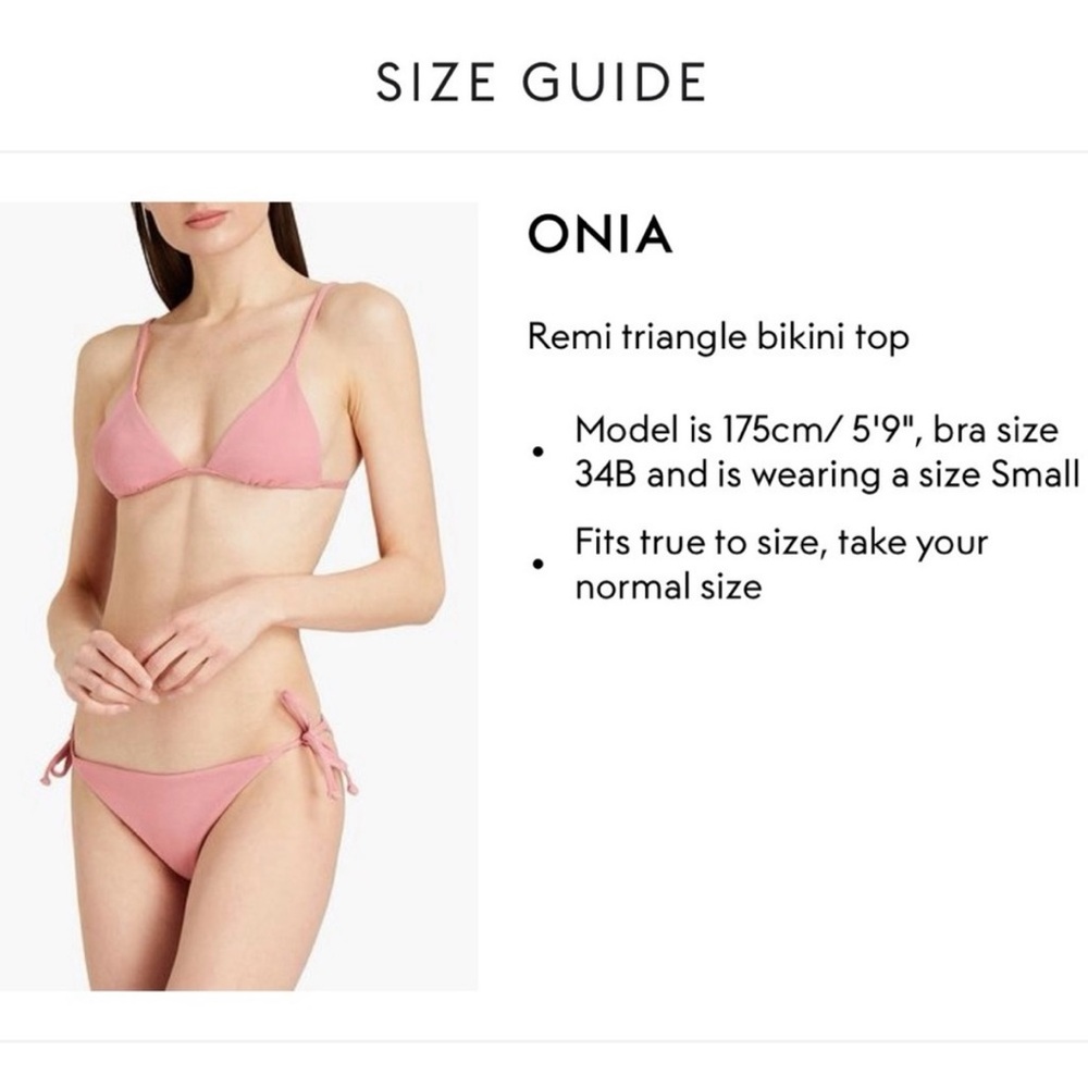 Onia Set Remi Triangle Top Kate String Bikini Bot… - image 3
